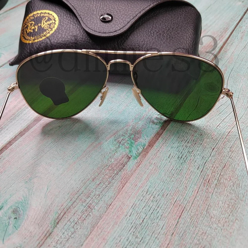 🍓Ray-Ban 3026 Purple Aviator Sunglasses 62mm - Picture 6 of 7